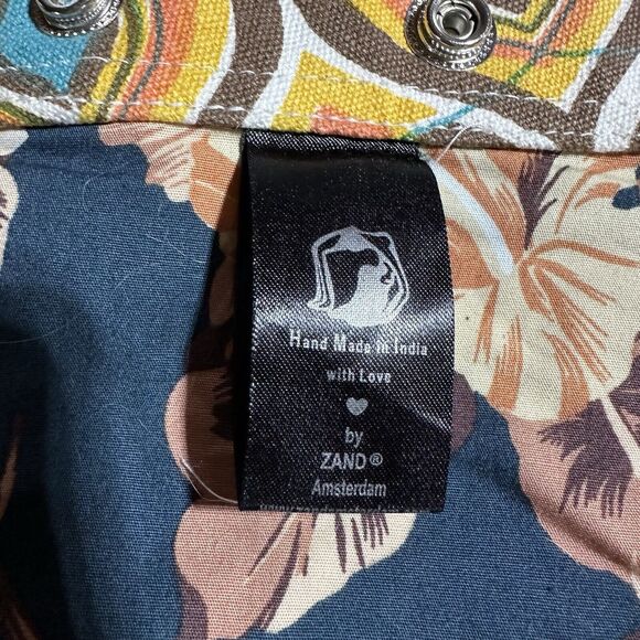 ZAND AMSTERDAM Reversible Wrap Skirt One Size OS S M L Knee Length Zip Pocket - Picture 7 of 10